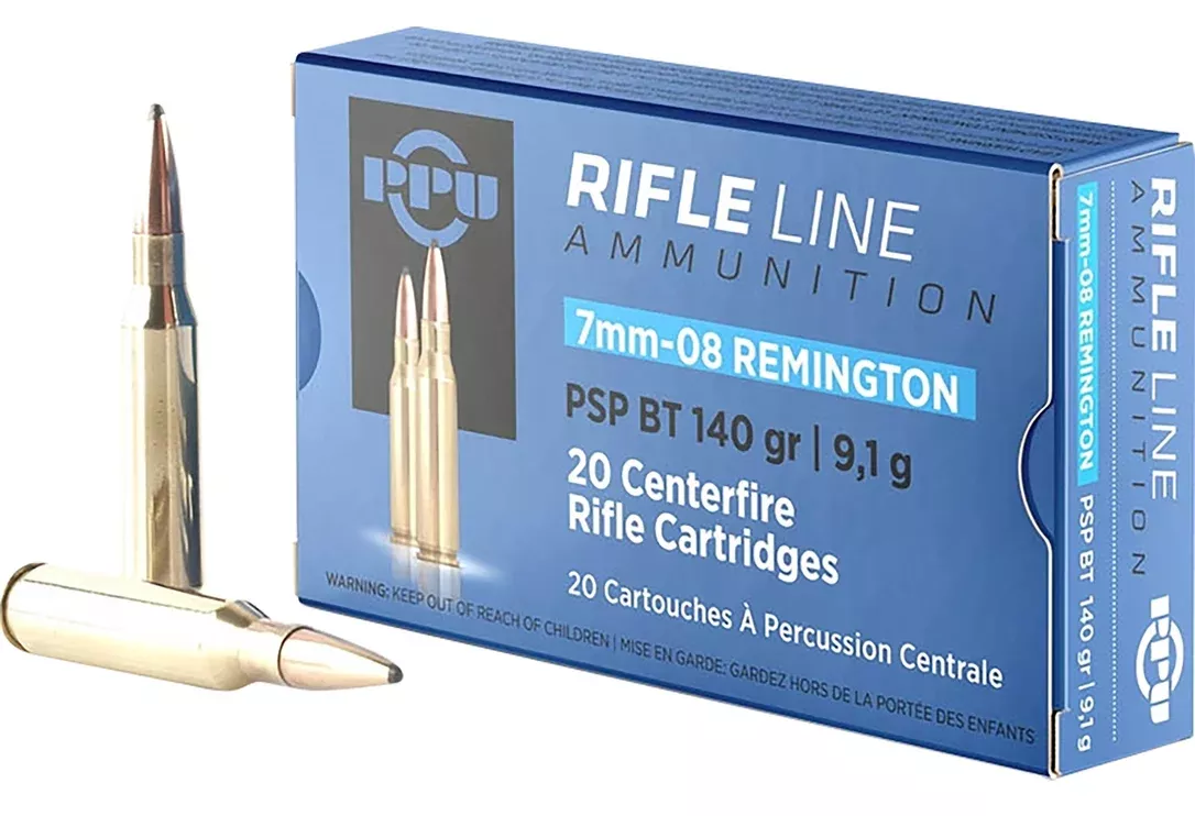 PPU 7mm-08 Rem 140gr PSP BT 20rd Box