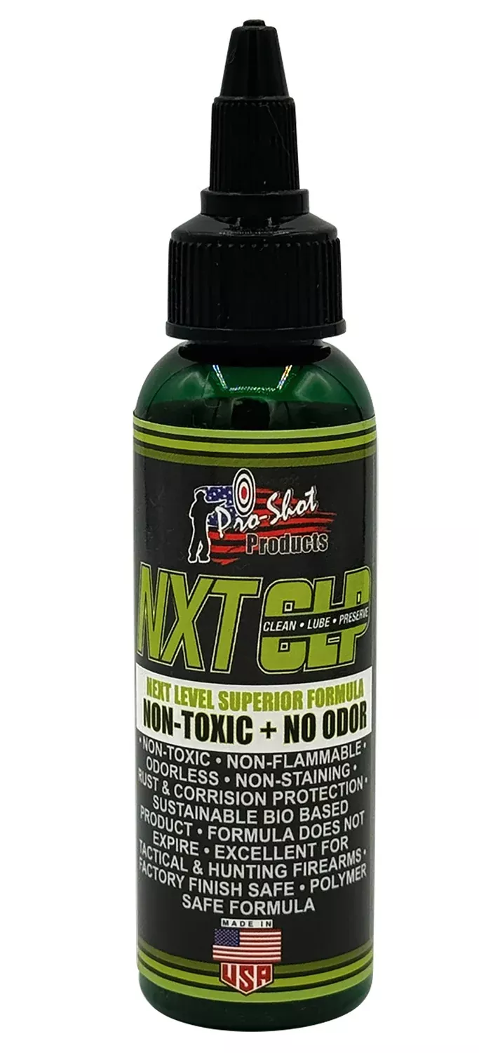 Pro-Shot NXTCLP2 2 oz NXT CLP Firearm Cleaner Lubricant Protectant Bottle