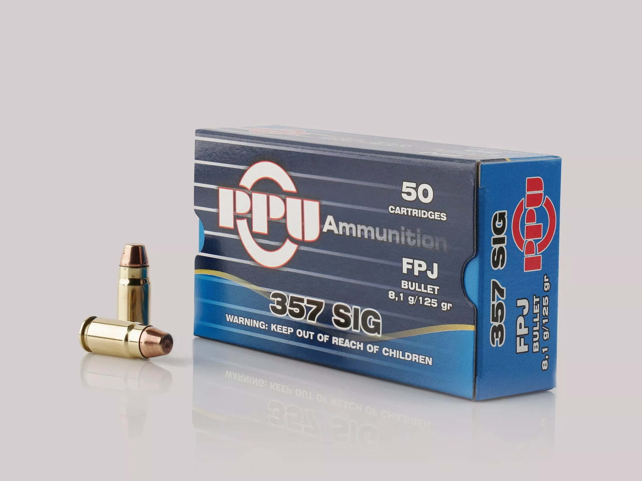 Prvi Partizan .357 Sig Handgun 125 grain Flat Point Jacketed ammunition