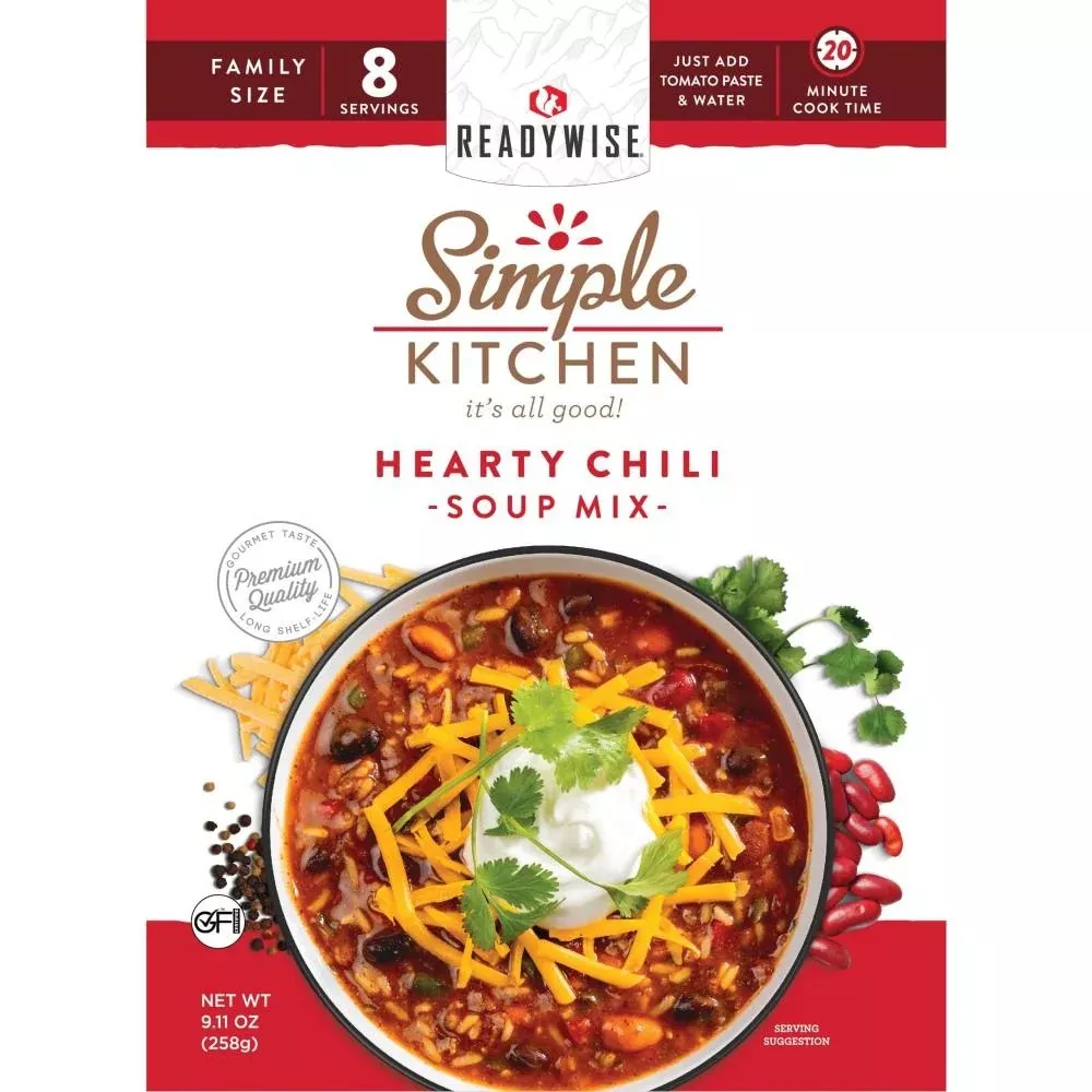 Readywise Simple Kitchen Hearty Chili Shelf-Stable Meal