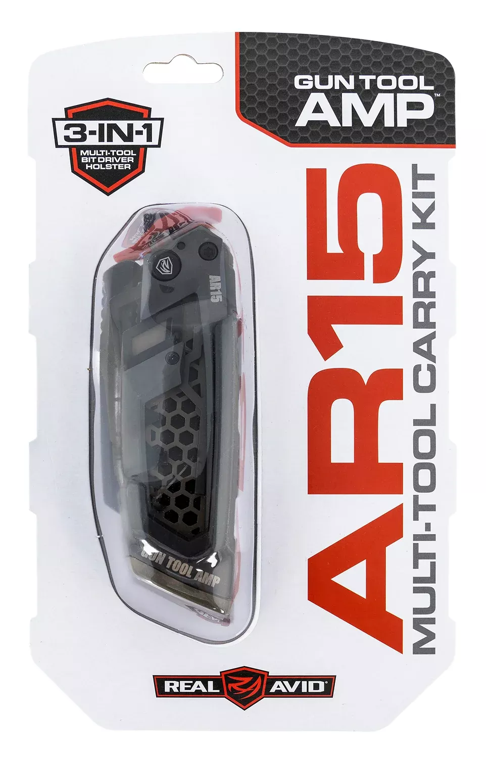 Real Avid Gun Tool AMP-AR Folding Multi-Tool for AR-15 with Tanto Blade