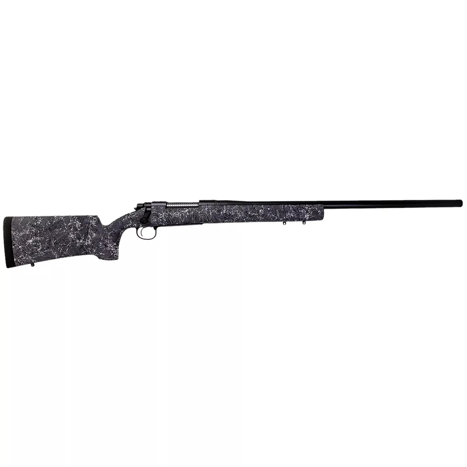 Remington 700 Long Range Bolt Action Rifle R84170, 6.5 Creedmoor, 26″ Threaded, Black/Gray/White Web HS Precision Stock, 4 Rds