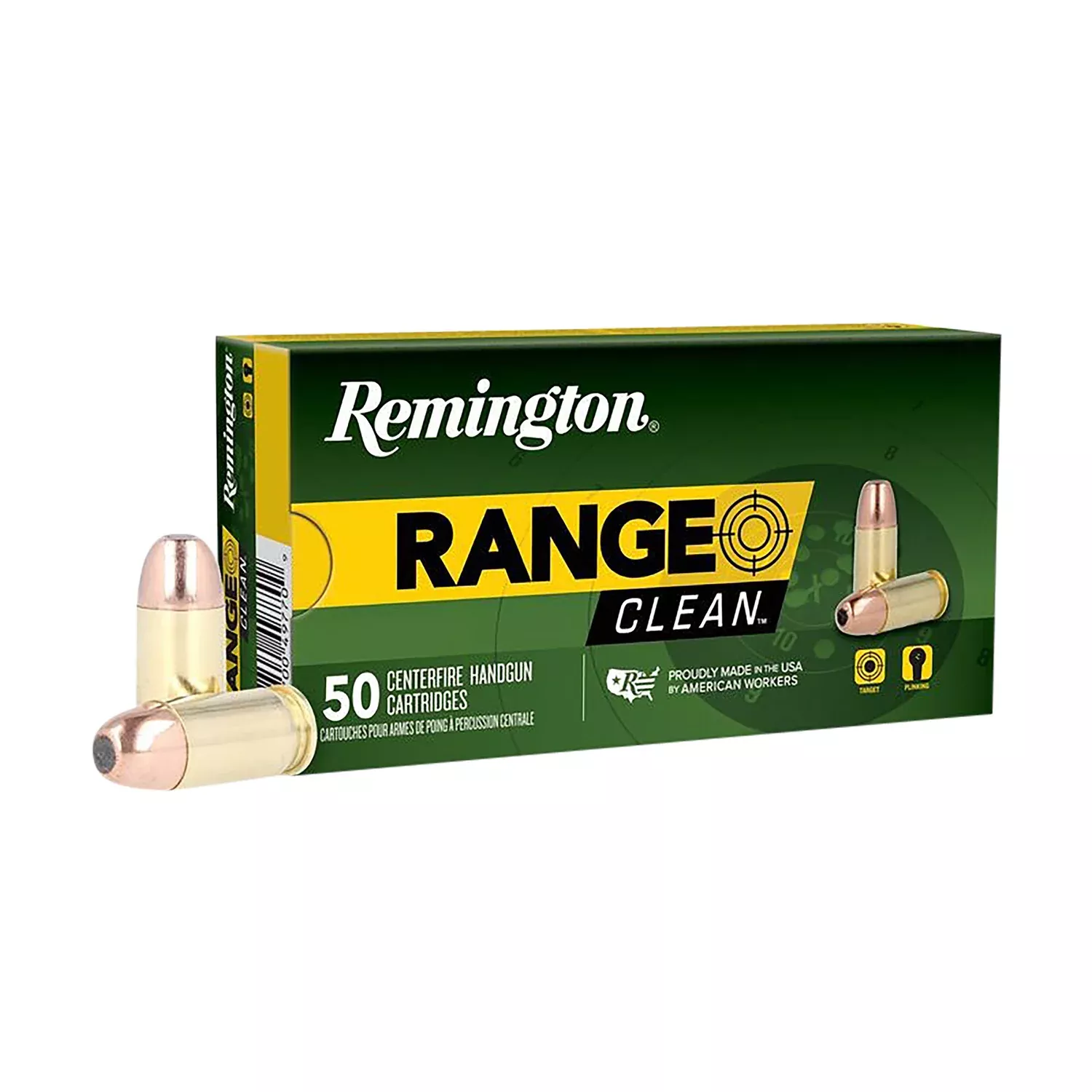Remington Range Clean Flat Nose Enclosed Base 180 Grain .40 S&W 990 fps 047700660202
