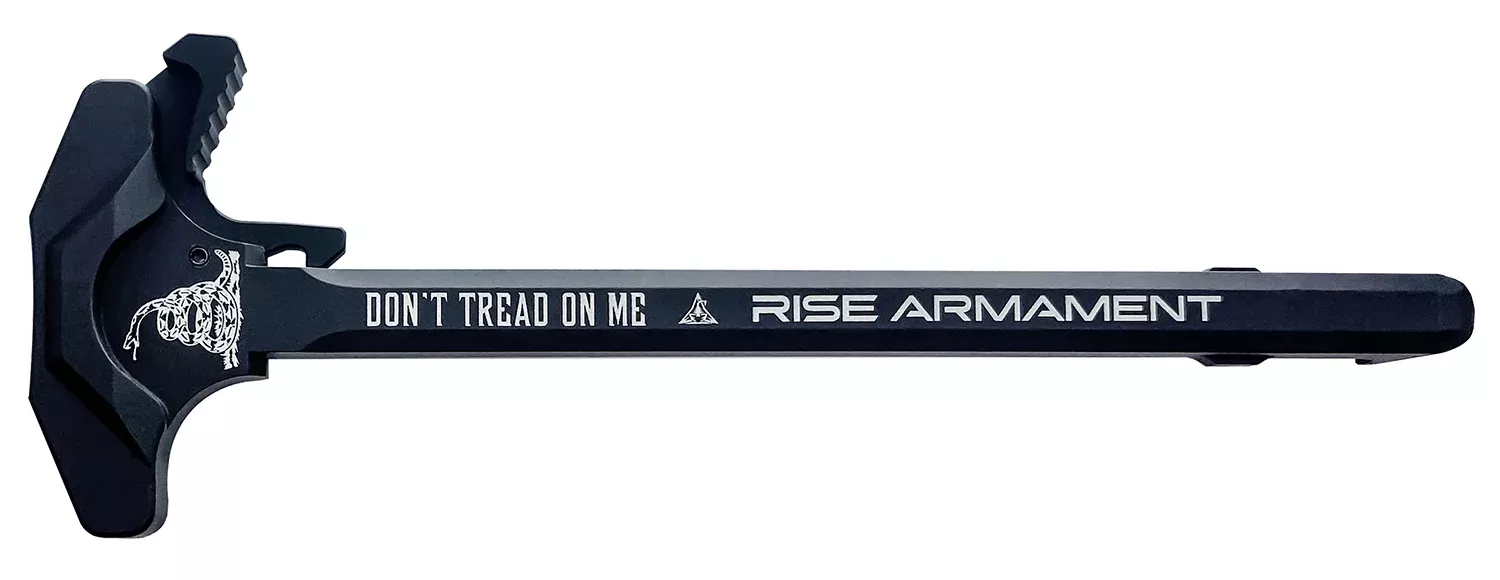 Rise Armament Extended Charging Handle Black Finish for Mil-Spec AR-15