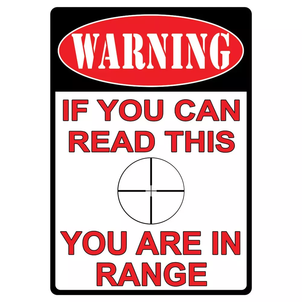 Rivers Edge Products Your In Range Tin Sign (1510)