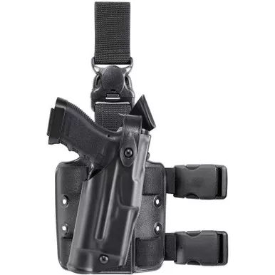 Safariland Model 6305 ALS/SLS Tactical Holster w/ Quick-Release Leg Strap for SIG Sauer P250C P320C w/ Streamlight TLR-1