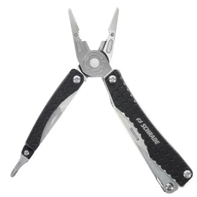 Schrade 1182532 Clench Multitool Black Stainless Steel Handle