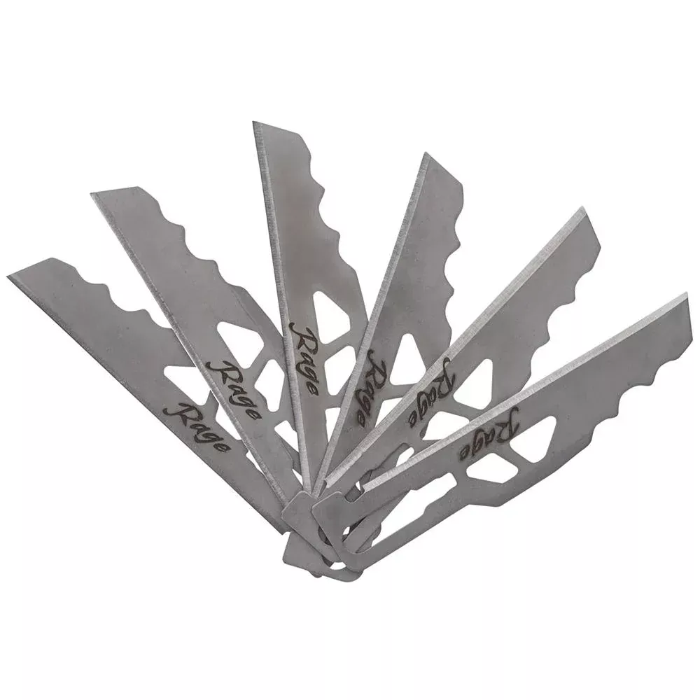 Schrade Enrage 6 Replacement Utility Blades - Combo 6/ct Satin Finish