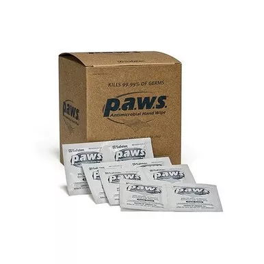 Sirchie AMW100 Antimicrobial Hand Wipes, 5" x 8", 100 Pack