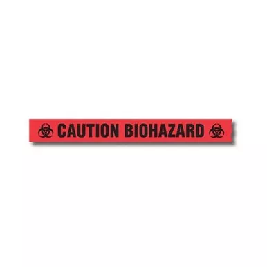 Sirchie BT600 Barrier Tape Caution Biohazard, Red, 3" x 1000'