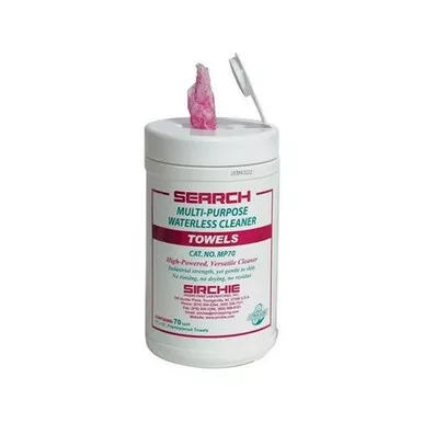 Sirchie MP70 SEARCH Multi-Purpose Waterless Cleaner Towelettes, 10" x 12"