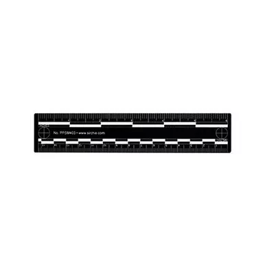 Sirchie PPSM403 Metal Photo Evidence Scale, Black, 6"