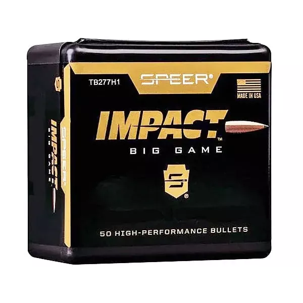 Speer Impact 277 Caliber, 6.8mm (.277 Diameter) Bullets 140 grain Polymer Tip Box of 50