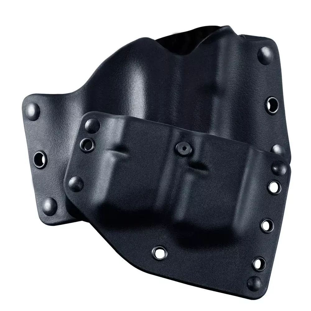 Stealth Operator OWB Compact Holster Combo with Twin Mag Carrier Black Right Handed