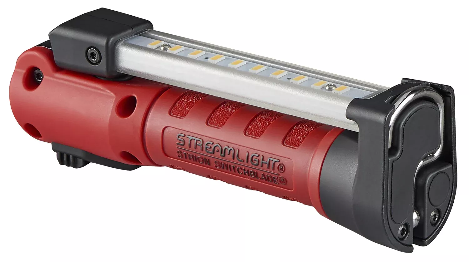 Streamlight Strion SwitchBlade Red 500 Lumen Rechargeable Work Light with Magnetic Base and Swivel Hook