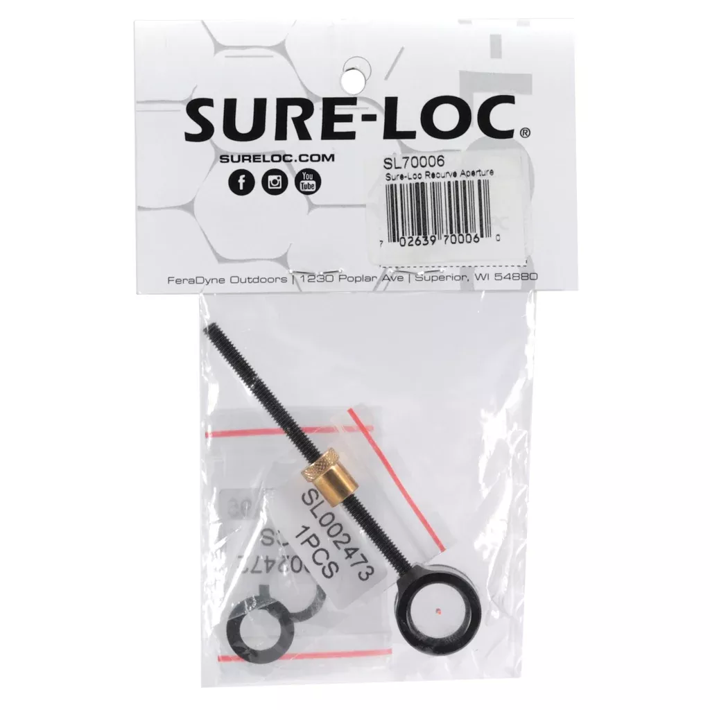 SureLoc Recurve Aperture Sight Holder with Beiter 8mm Tunnel