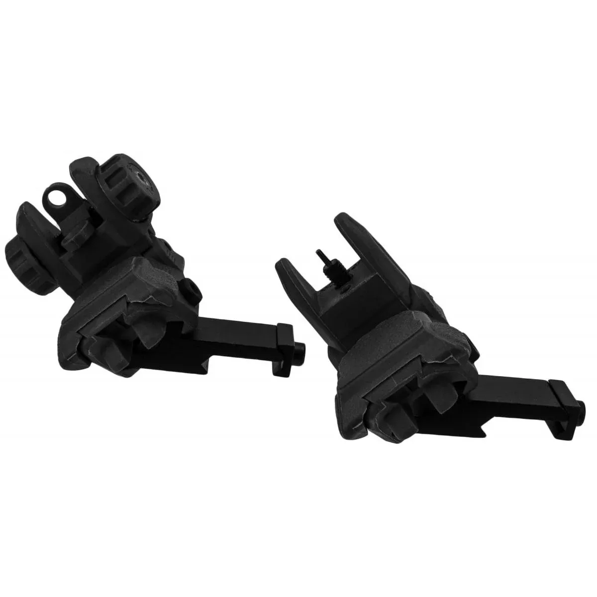 TacFire AR-15 45 Degree Pop-Up Sight Set Black Polymer