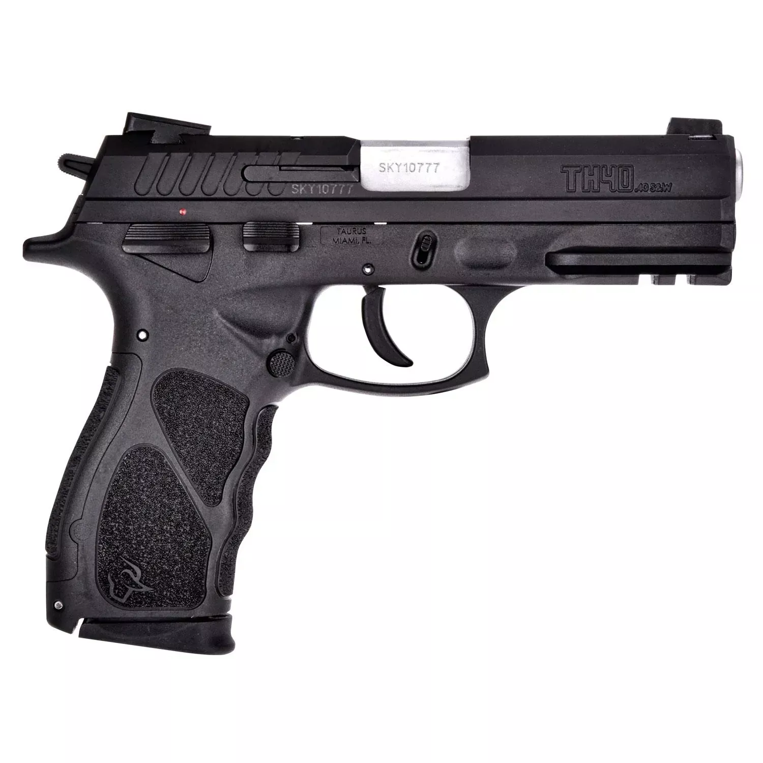Taurus TH40 SA/DA Pistol 1TH40041, 40 S&W, 4.27″, Interchangeable Backstrap, Black Finish, 15 Rds