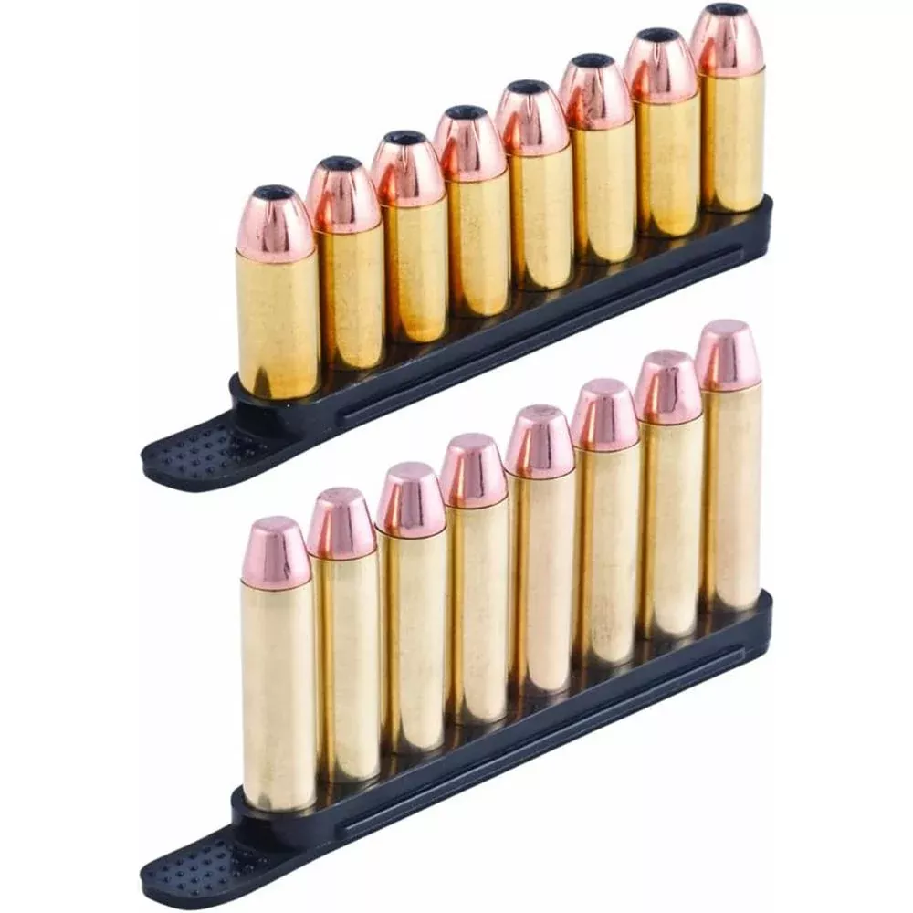 Tuff Products QuickStrips .357/.38/.40S&W/6.8mm 8-Round Flexible Speed Strips Black 2pk