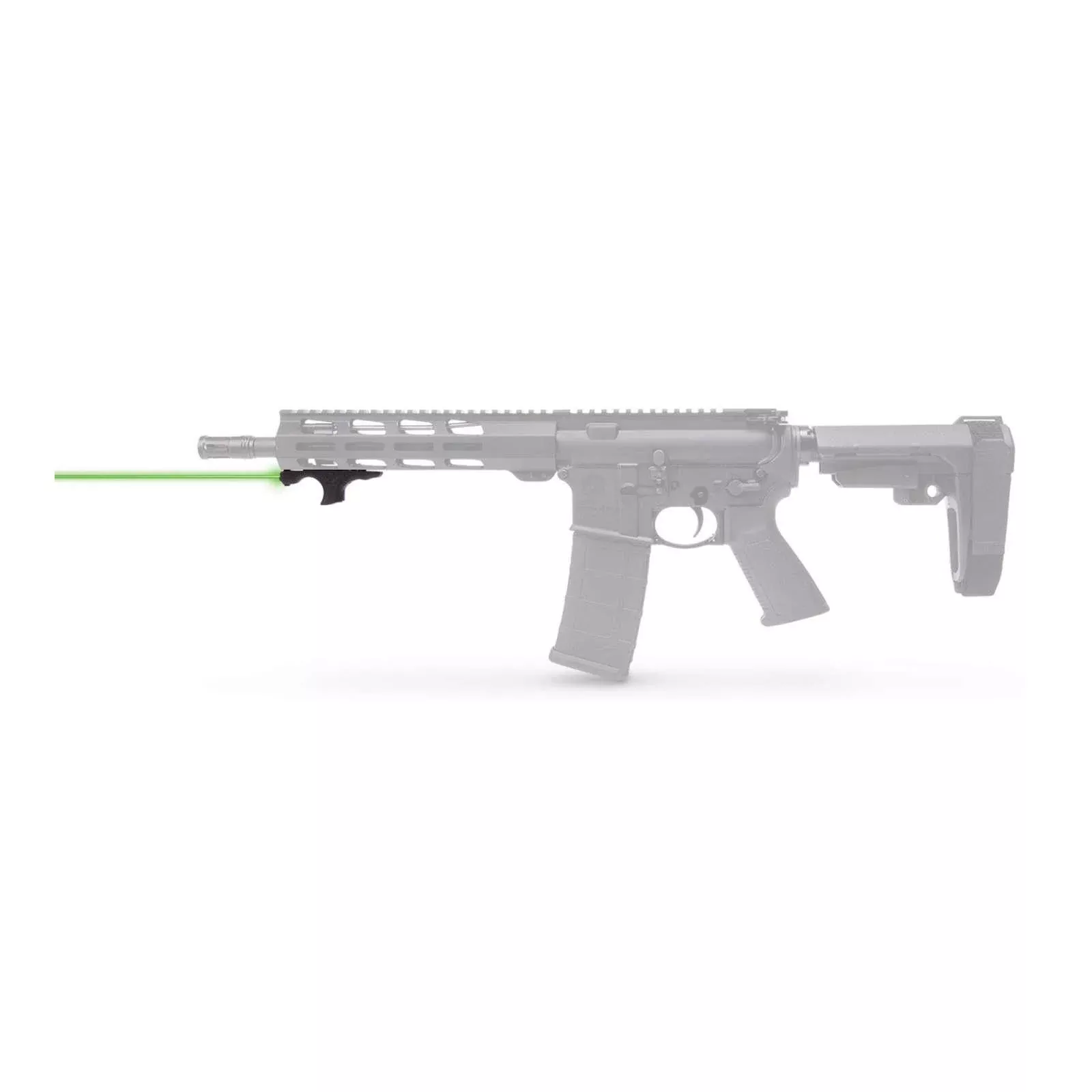 Viridian HS1 Green Laser Hand Stop Picatinny Adapter Black