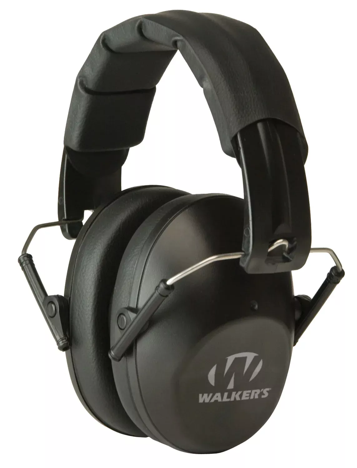 Walker's 22 dB Pro Low Profile Passive Hearing Muff Over-the-Head Black Polymer