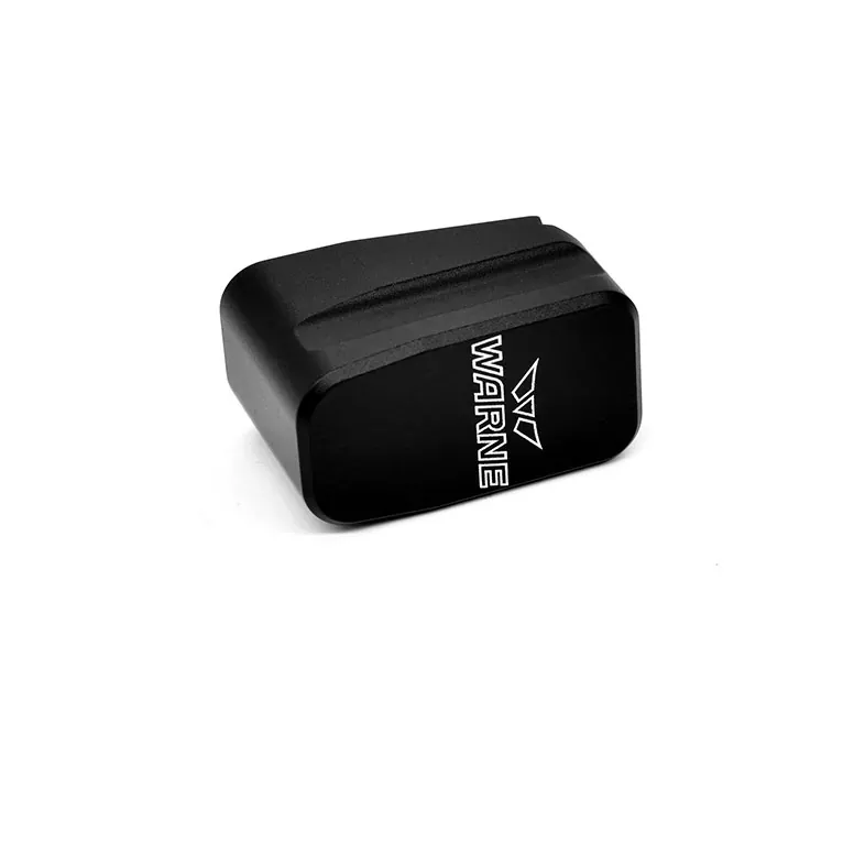 Warne 3132 Glock 43 +2 Magazine Extension, Black