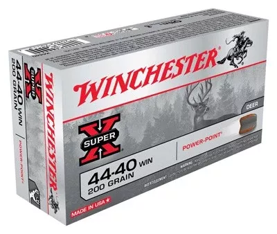 Winchester .44-40 Winchester Super-X 200 grain Power-Point ammunition